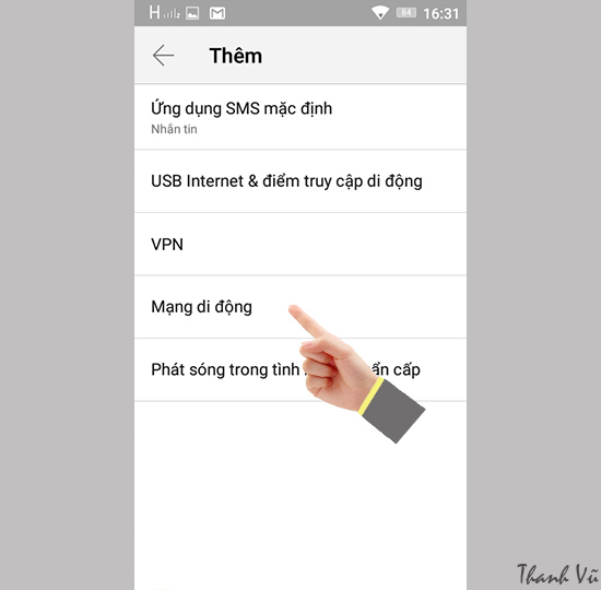 Huong dan chuyen che do mang 2G, 3G 3